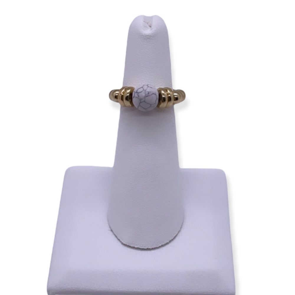 NWT Wool + Pepper Co. Marble Stackable Ring